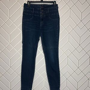 Refuge High-Rise Dark Blue Skinny Jeans size 6